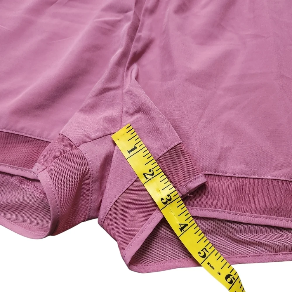 Telluride Mesh Hem Pink Shorts